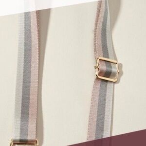 Stella & Dot Adjustable Gold Hardware Strap - Gold, Mauve, Light Grey